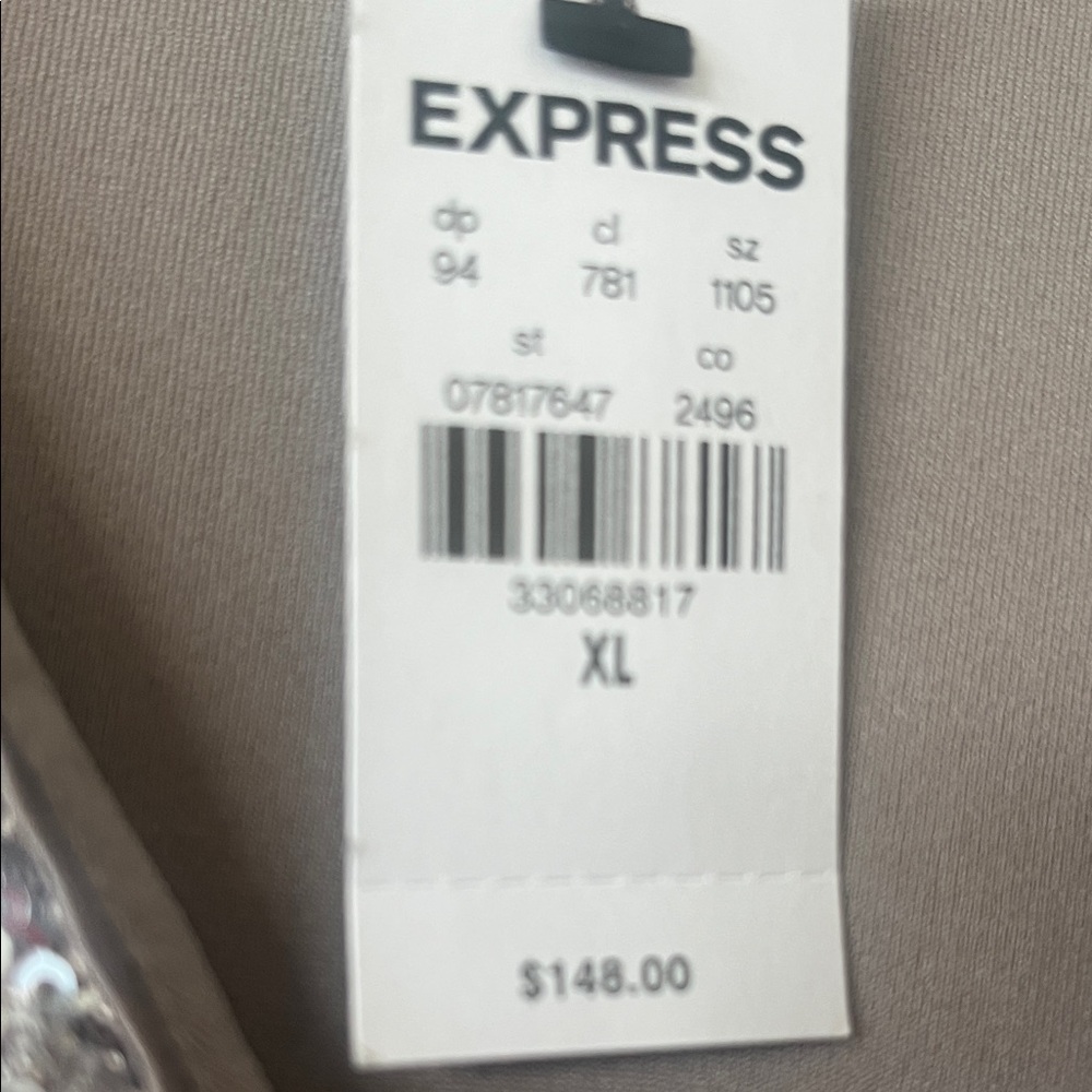 Express Elegant Silver Sequin Top NWT - image 2